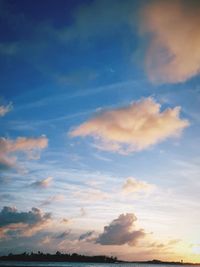 Low angle view of dramatic sky during sunset