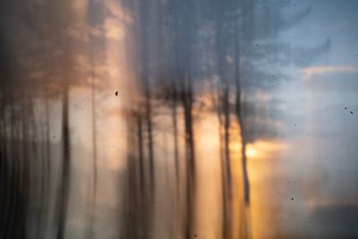 Full frame shot of wet glass window