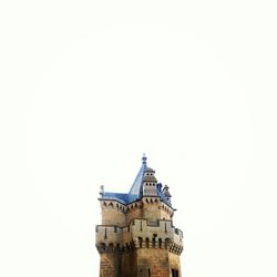 Low angle view of building against clear sky