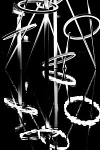 Low angle view of illuminated building