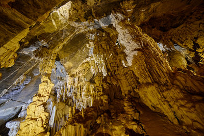 A beautiful of stalagmite and stalactite inside the cave