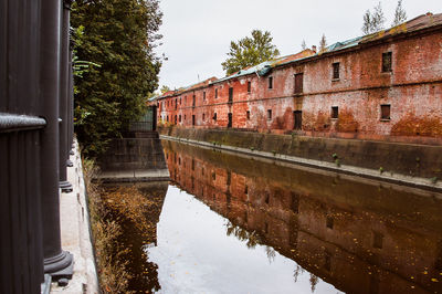 Reflection of buildings in canal