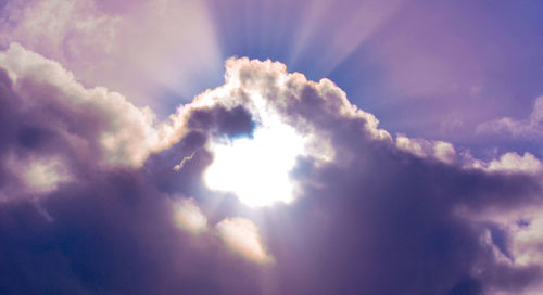 Low angle view of clouds in sky