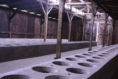 Interior of abandoned building