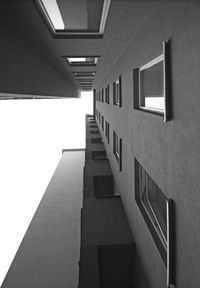 Low angle view of staircase in building