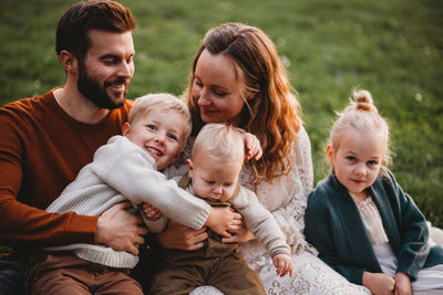 Group of people at family