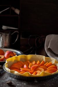 Close-up of fruits in plate