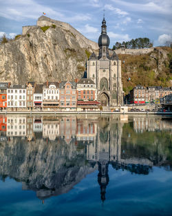 Charming city view of dinant, belgium