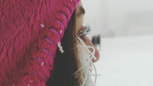 Close-up of young woman