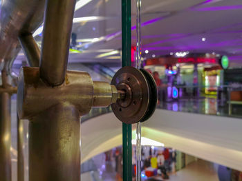 Close-up of machine part