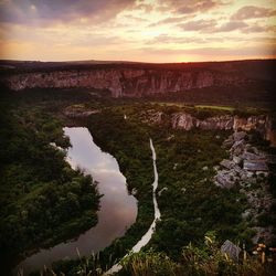 Scenic view of landscape against sky