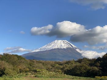 Scenic view of snowcapped mountains against sky my.fuji