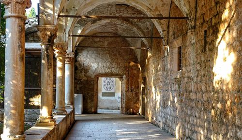 Corridor of old building