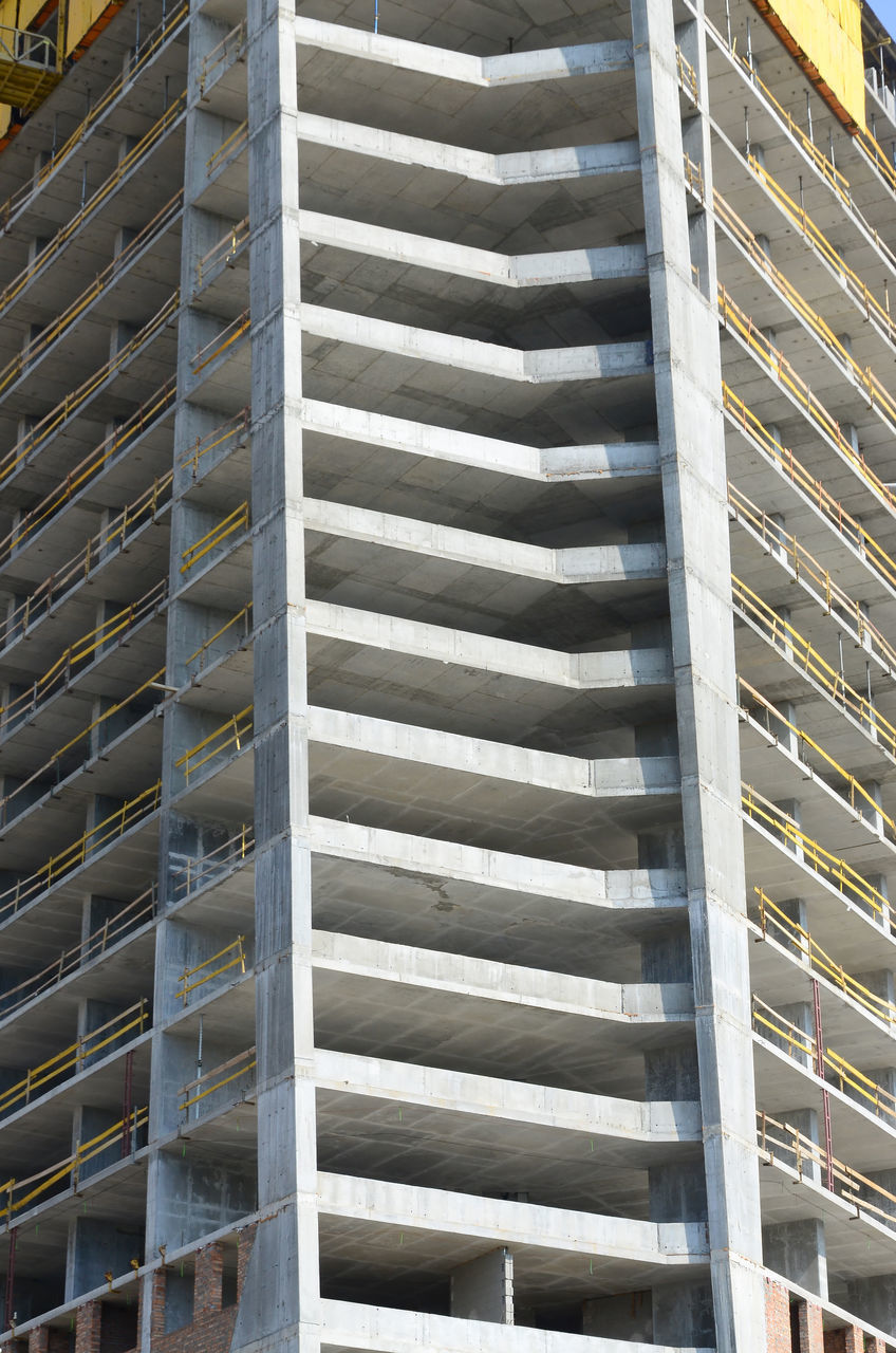 LOW ANGLE VIEW OF STEPS AND BUILDING