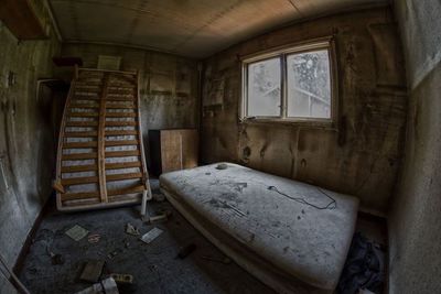 Interior of abandoned building