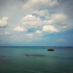 Scenic view of sea against sky