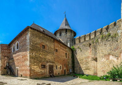 Khotyn, ukraine 11.07.2021. khotyn fortress in chernivtsi region of ukraine on a sunny summer day