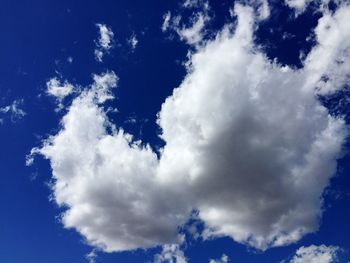 Low angle view of cloudy sky