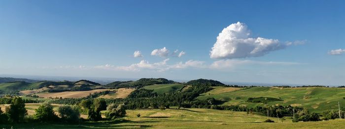 Panoramic view of landscape against sky