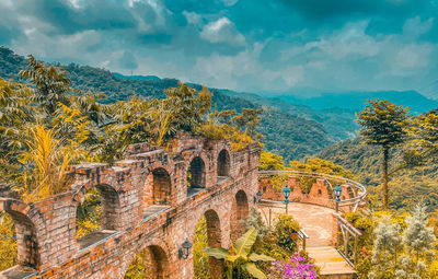 View of arch bridge