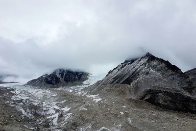 Scenic view of mountain against sky