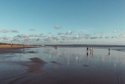 Group of people on beach