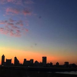 Cityscape at sunset