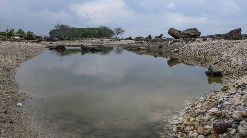 Panoramic view of sea against sky