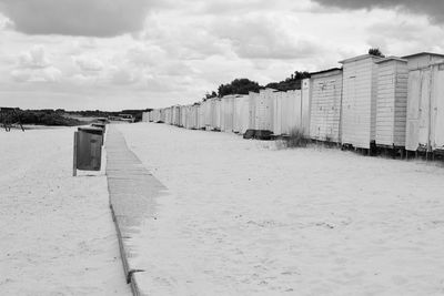 Panoramic view of beach against sky