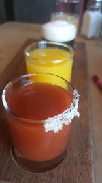 Close-up of drink on table