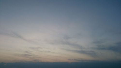 Low angle view of sky during sunset