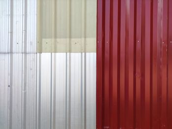 Full frame shot of red wall