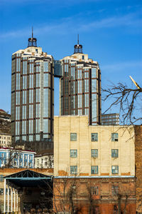 Low angle view of old building against sky