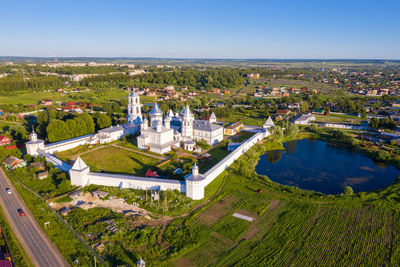 Nikitsky monastery, yaroslavl region, pereslavsky district, nikitskaya sloboda on a summer day, 