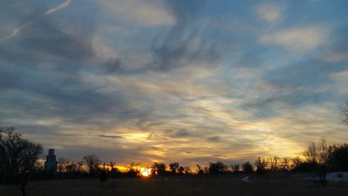 Scenic view of sky at sunset