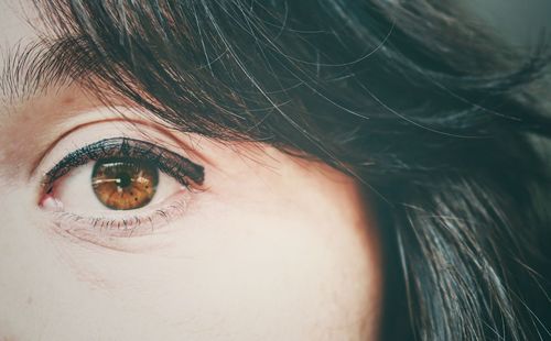 Close-up portrait of woman