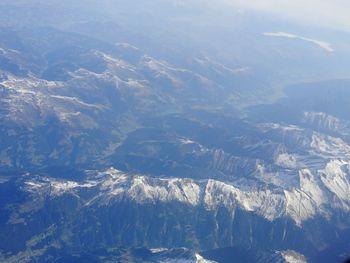 Aerial view of landscape against sky