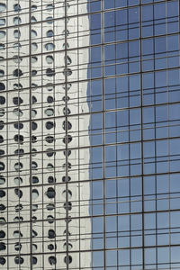 Full frame shot of glass building