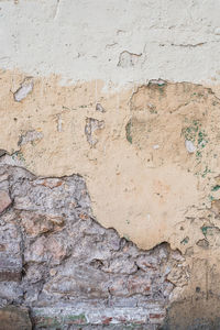 Close-up of weathered wall