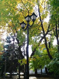 Low angle view of basketball hoop