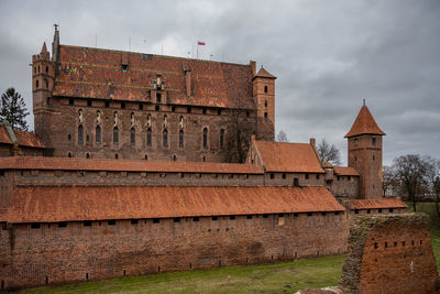 Low angle view of old building