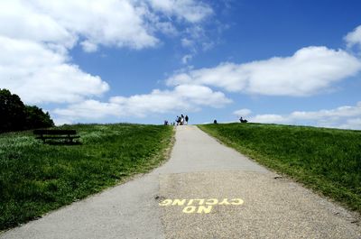 Road passing through landscape