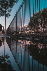 Bridge over river against sky