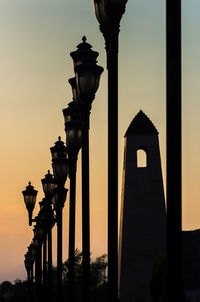 Low angle view of street lights