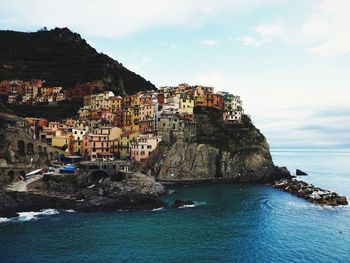 Town with buildings in background