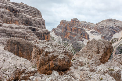 Rock formations against sky