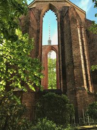 Low angle view of historical building