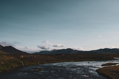 Scenic view of landscape against sky