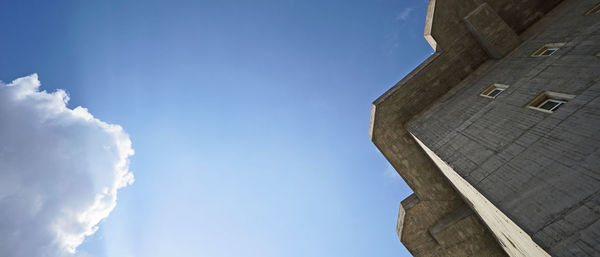 Low angle view of buildings against sky