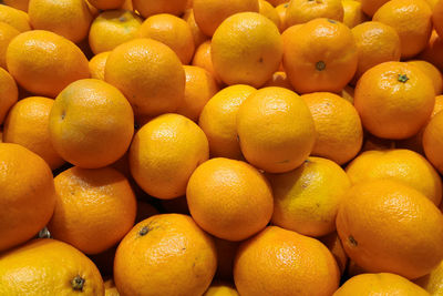 Full frame shot of oranges